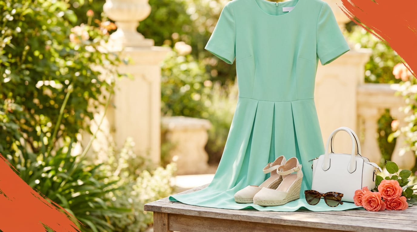Kobieta w eleganckiej letniej sukience inspirowanej stylem Kate Middleton na Wimbledonie.