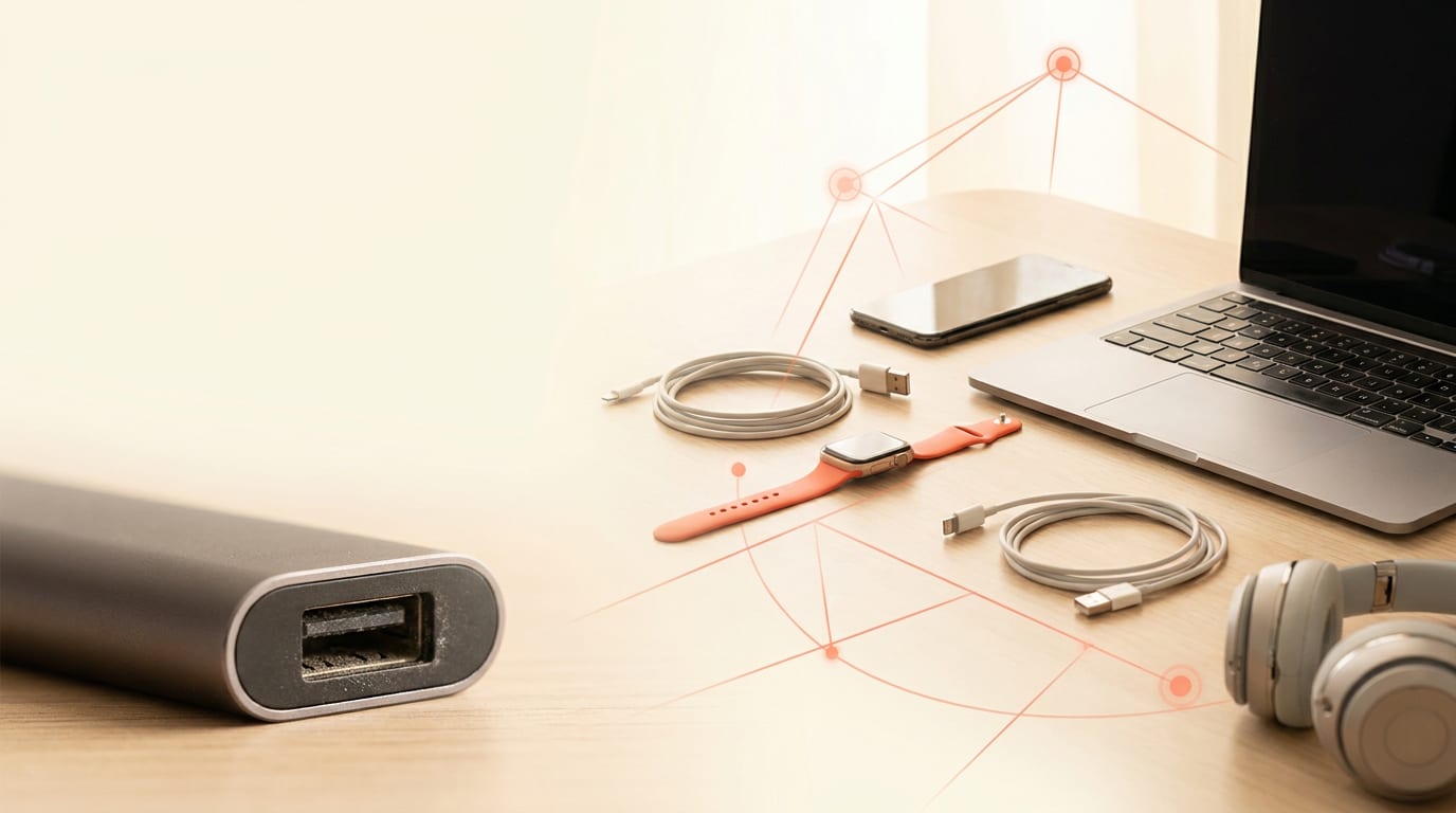 Zbliżenie na zakurzony port USB w nowoczesnym telewizorze, symbolizujący przestarzałą technologię w dobie streamingu.